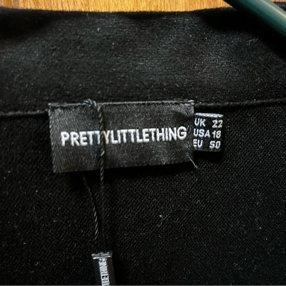 Women’s PrettyLittleThing Black Zip Up Jacket 18 - Picture 3 of 5